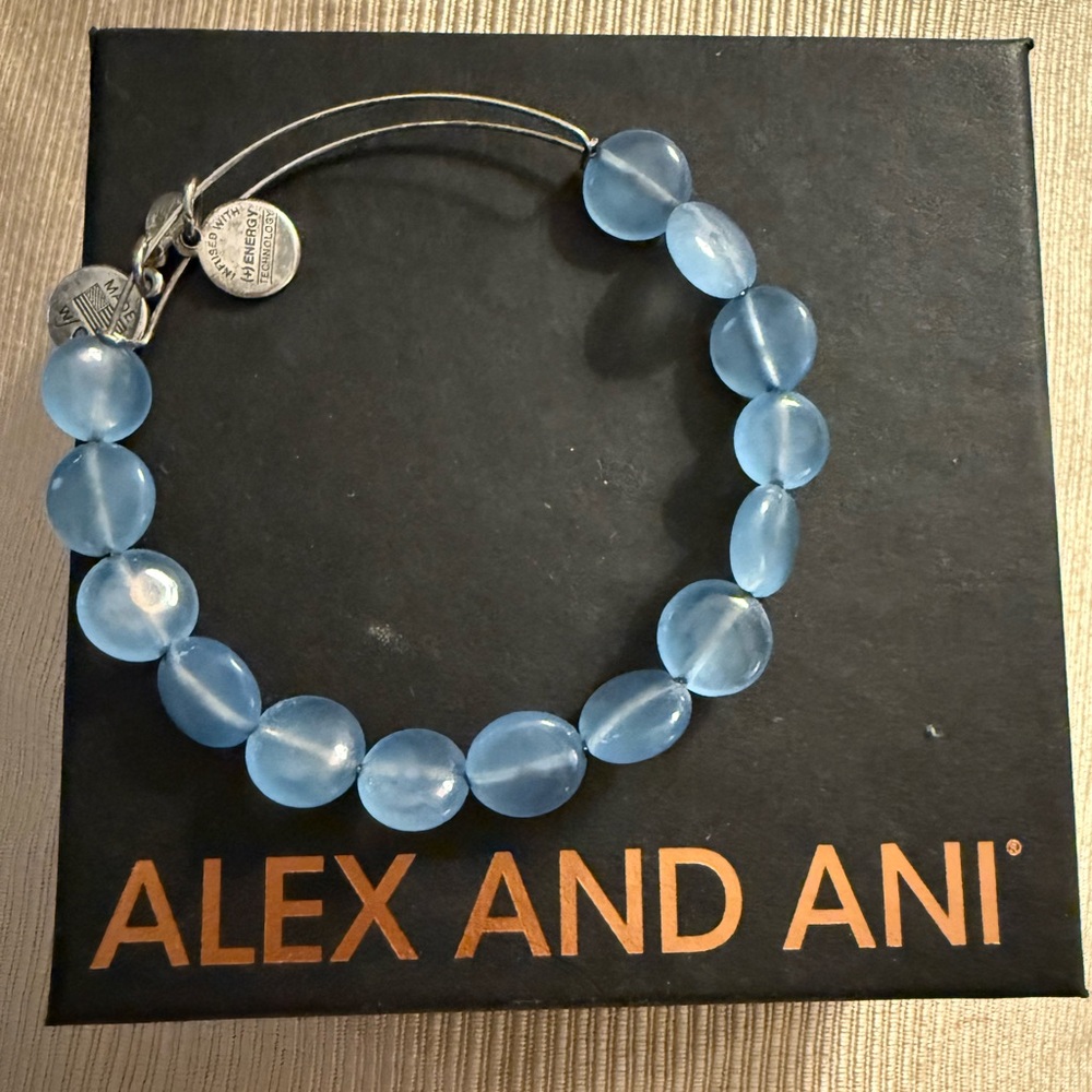 ⭐️ Alex and Ani: Light Blue Beaded Bracelet